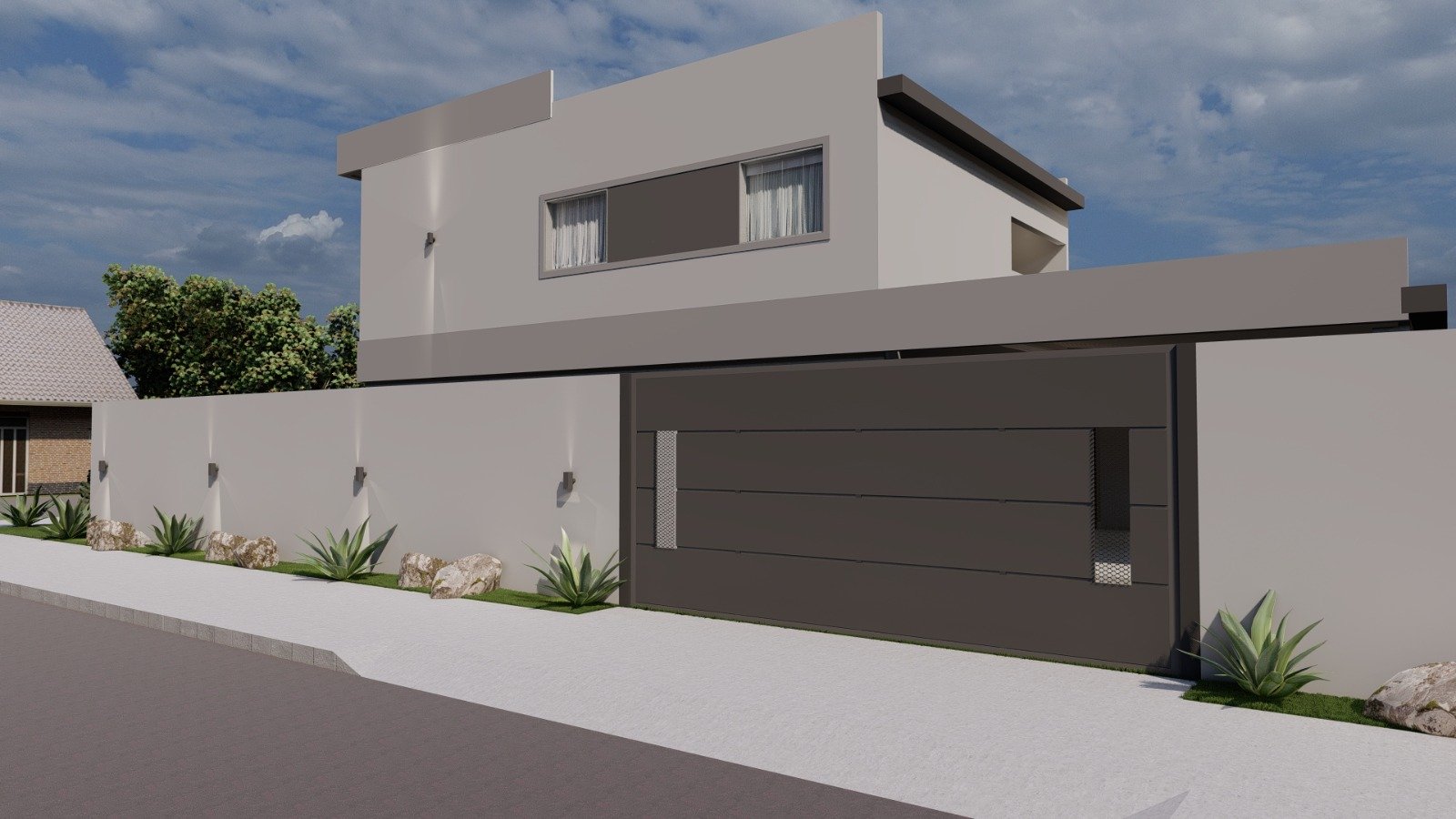 Render 3D del proyecto 02 - Vivienda Ruben Aranda - Luque (ESTRELLA)